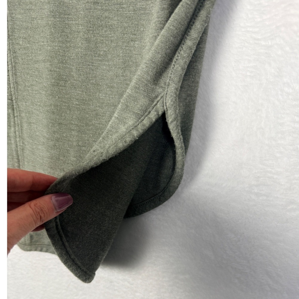 Matty M Olive Green Dolman Sleeve Tunic Top Women's Size M Curved Hem So Soft! - Picture 5 of 11
